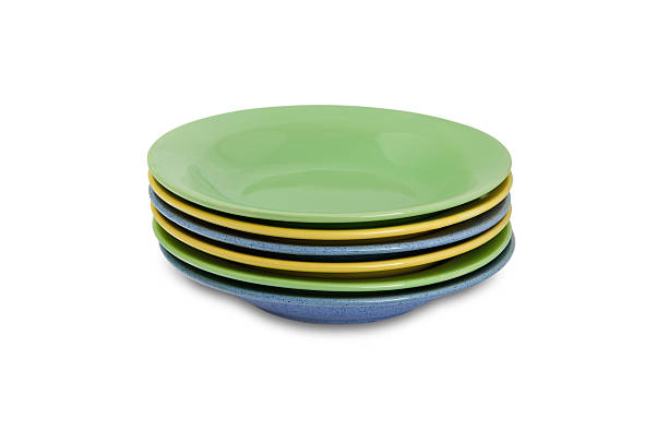 istock Pile of Colorful Plates 155907186