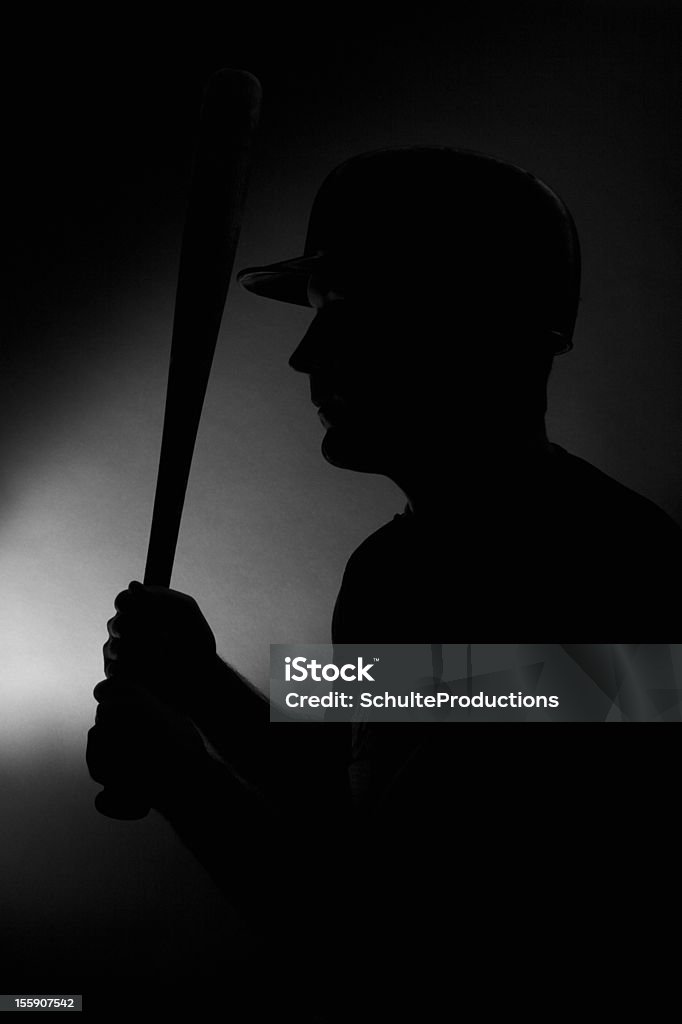 Silhouette de Joueur de Baseball - Photo de Baseball libre de droits