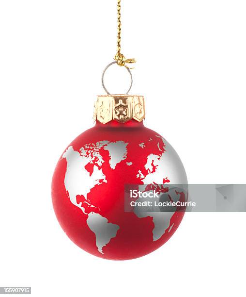 Bolas Para Árvore - Fotografias de stock e mais imagens de Globo terrestre - Globo terrestre, Bola de Árvore de Natal, Planeta