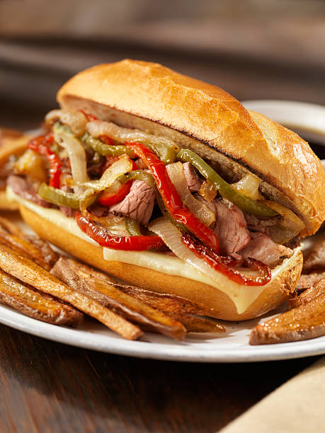 istock Philly Prime Rib Sandwich with Roasted Peppers 155907951