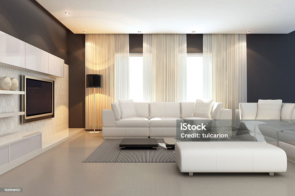 Luxury Penthouse interni - Foto stock royalty-free di Lusso