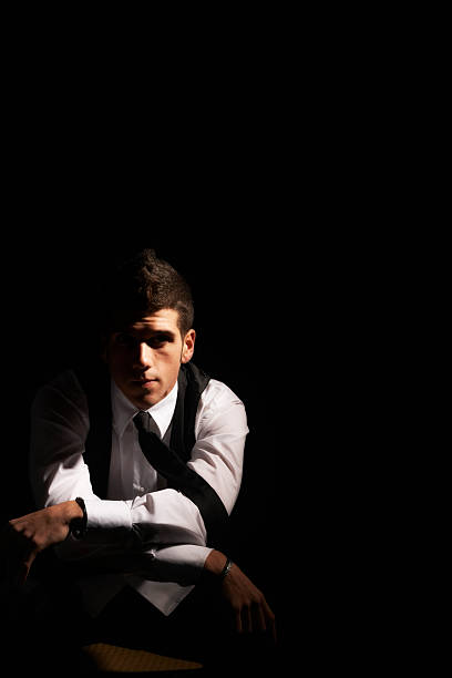 istock Male Beauty Portrait. Color Image 155908154