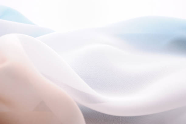 istock Graduated silk from blue to white and brown 155908272