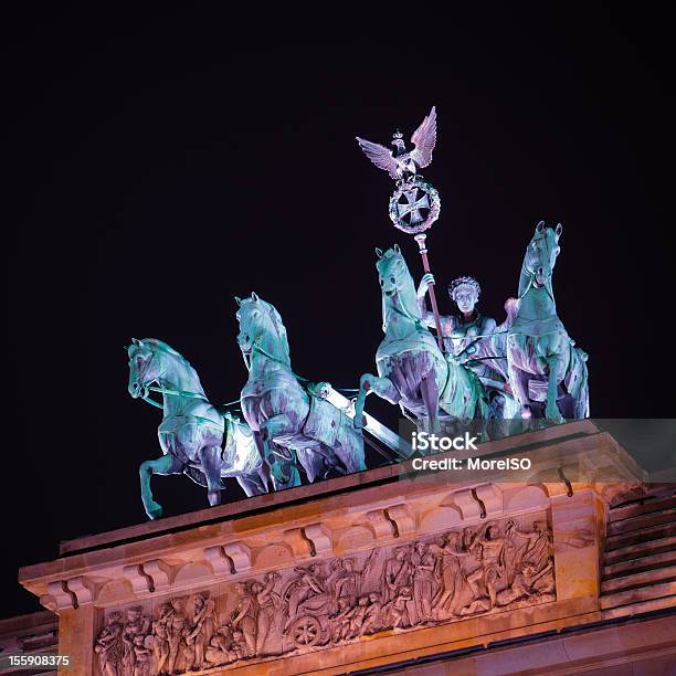 Brandenburger 북문 베를린 야경 누구도 0명에 대한 스톡 사진 및 기타 이미지 - 0명, 가디스 오브 빅토리, 건축