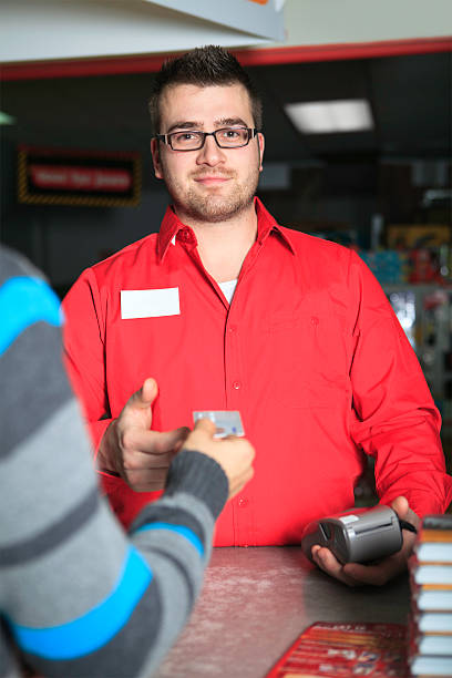 istock Happy Cashier Hardware Store 155909125
