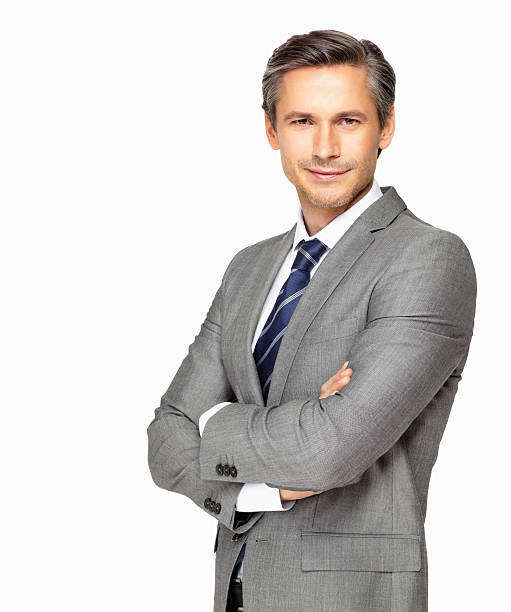 istock Confident mature businessman with his arms folded 155909807