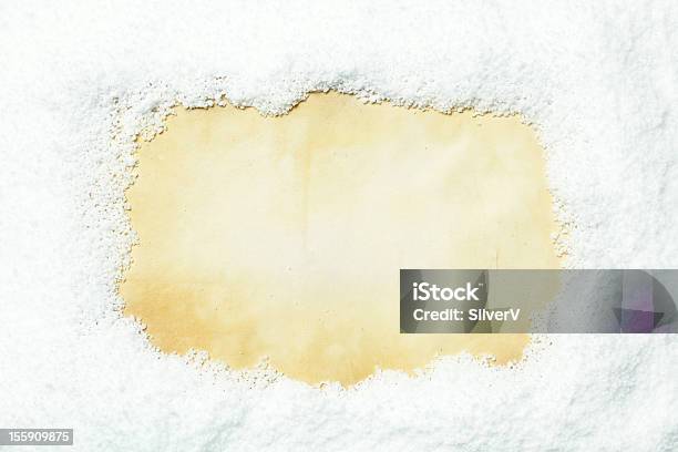 Snow Covered Paper Stock Photo - Download Image Now - Backgrounds, Border - Frame, Frost