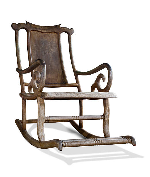 istock Old wooden rocking chair with clipping path 155909978