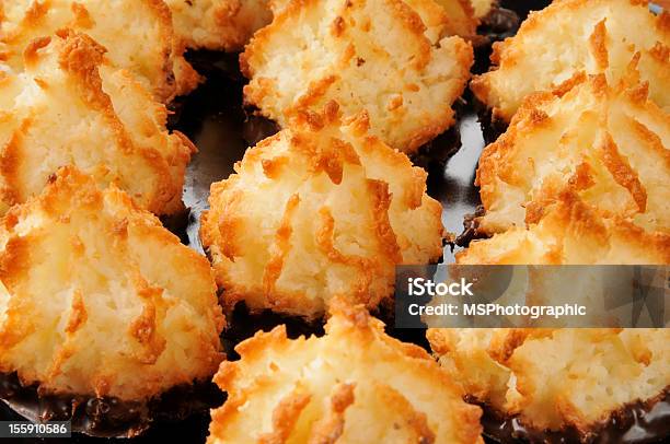 Coconut Macaroons Stock Photo - Download Image Now - Macaroon, Coconut, Toasted Food