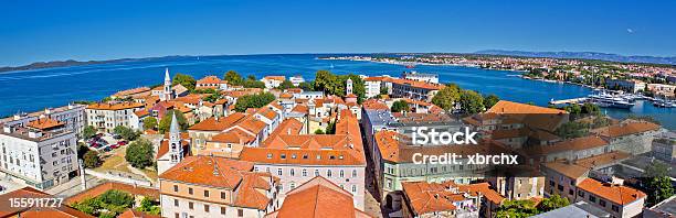 Vista Panorâmica Da Cidade De Zadar - Fotografias de stock e mais imagens de Antigo - Antigo, Ao Ar Livre, Arcaico