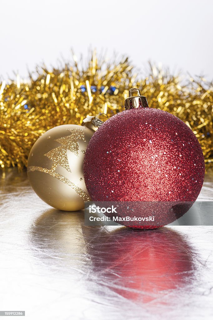 Weihnachten Kugeln auf abstrakter Hintergrund - Lizenzfrei Abstrakt Stock-Foto