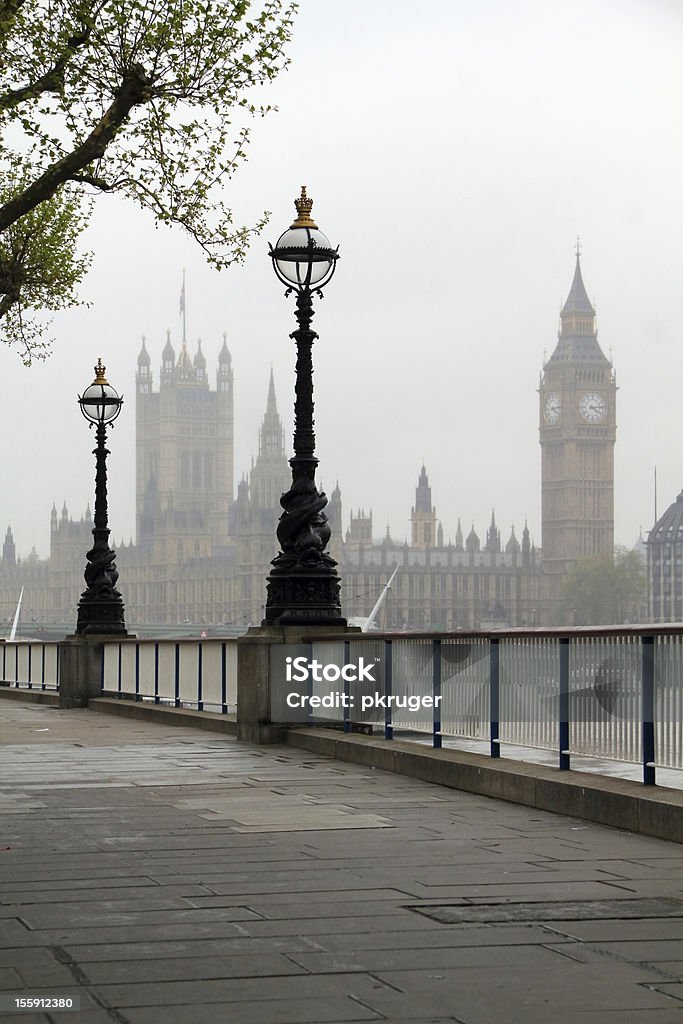Big Ben & Houses of Parliament Big Ben & Houses of Parliament, view in fog London - England Stock Photo