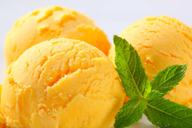 istock Scoops of yellow ice cream 155913469