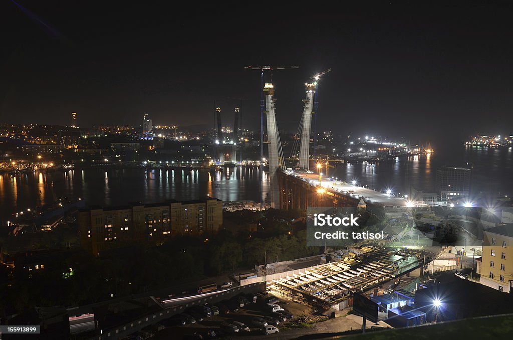 Vista notturna di Vladivostok - Foto stock royalty-free di 2012
