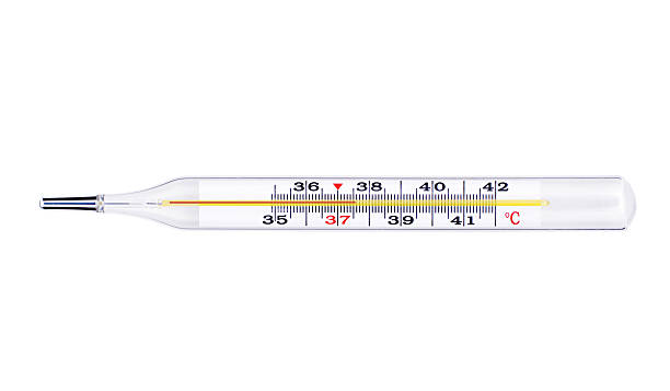 istock Medical mercury thermometer isolated on white 155915127
