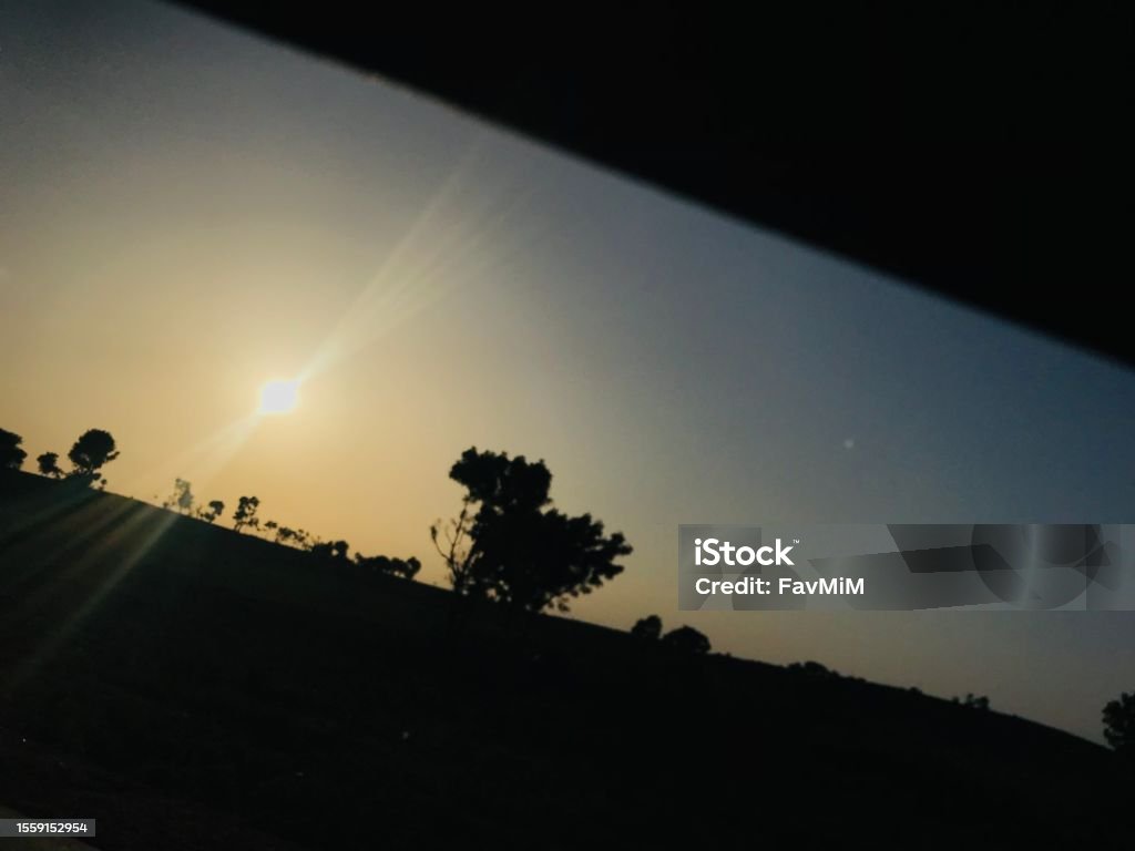 Sky Sunset Backgrounds Stock Photo