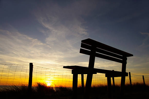 istock Bench near the coast 155916420