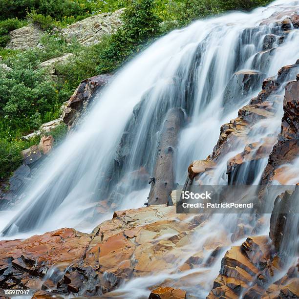 Cascading Waterfall Stock Photo - Download Image Now - Beauty In Nature, Blurred Motion, Clean