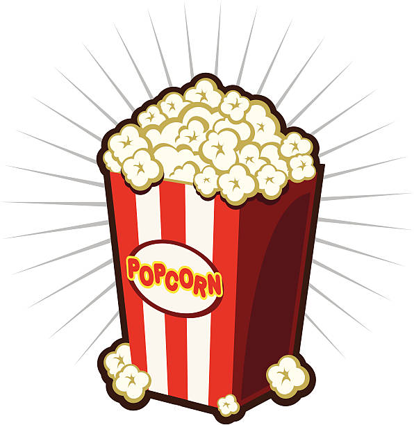 Popcorn vector art illustration