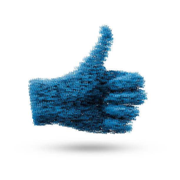istock Giant hand formed by ten thousand like words 155920108