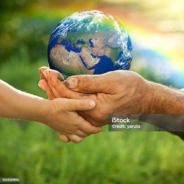 Earth Stock Photo - Download Image Now - Globe - Navigational Equipment, Planet - Space, Holding