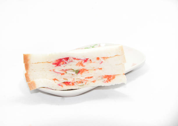 Healthy ham sandwich with cheese and lettuce