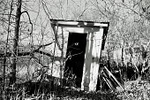 Dilapidated Iowa Outhouse 1