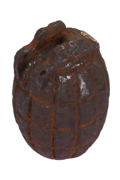 istock Rusty hand grenade WWI era. 1559327296