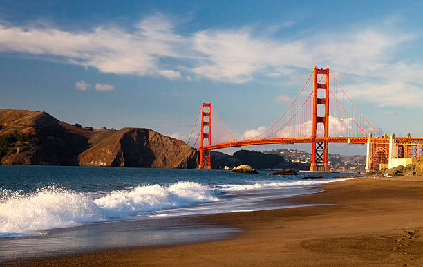 istock Golden Gate Bridge w the waves 155937782