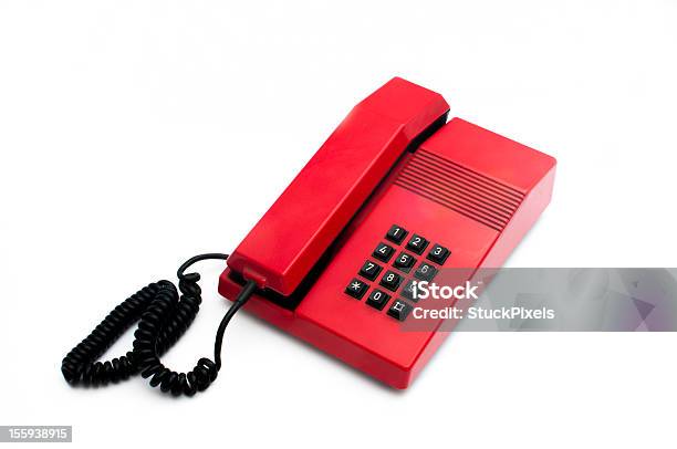Красный Телефон — стоковые фотографии и другие картинки 1980-1989 - 1980-1989, Телефон, Антиквариат