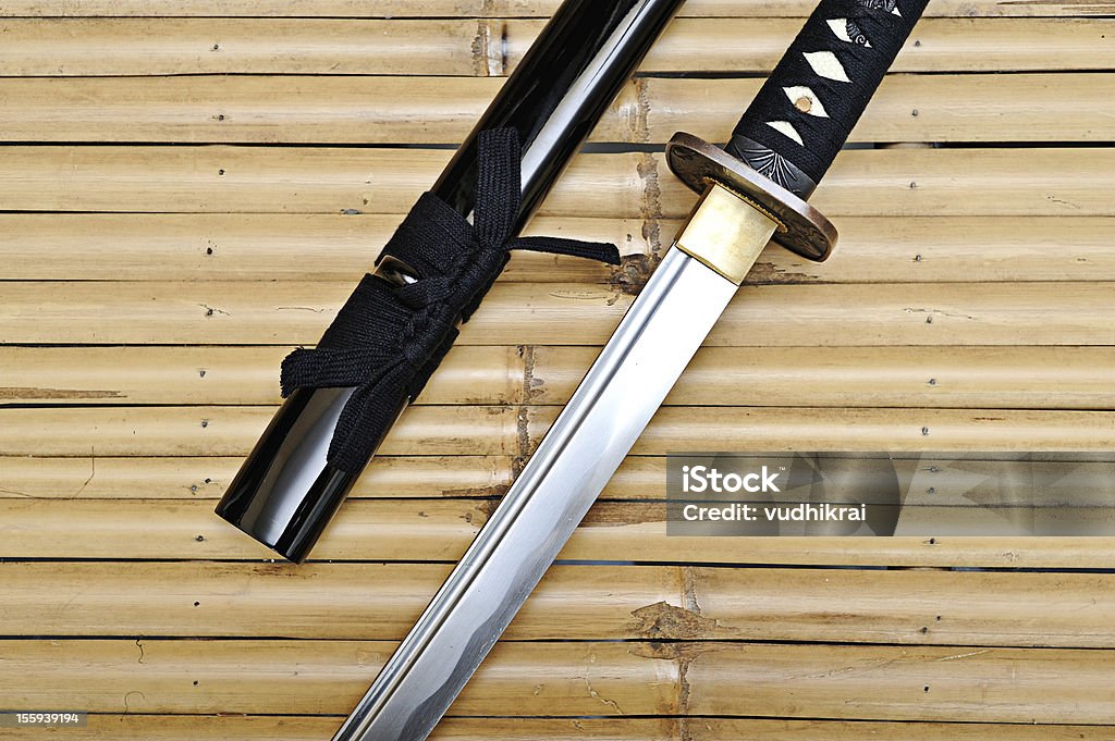 Japanese tradtional samurai sword Japanese tradtional samurai swordJapanese tradtional samurai sword Adult Stock Photo