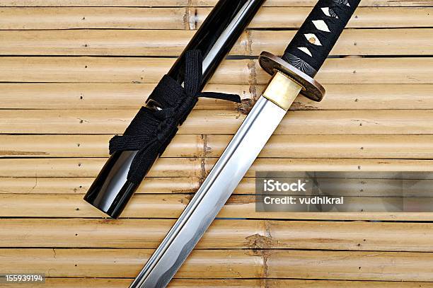 Japanese Tradtional Samurai Sword Stock Photo - Download Image Now - Adult, Art And Craft, Asia