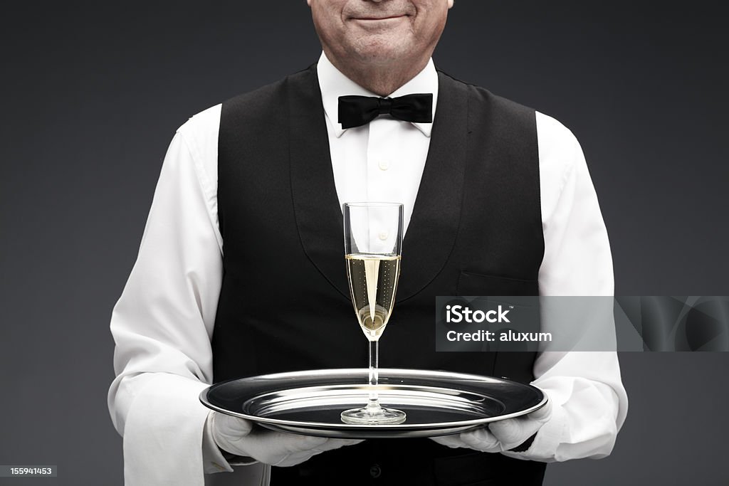 Copa de champán - Foto de stock de Mayordomo libre de derechos