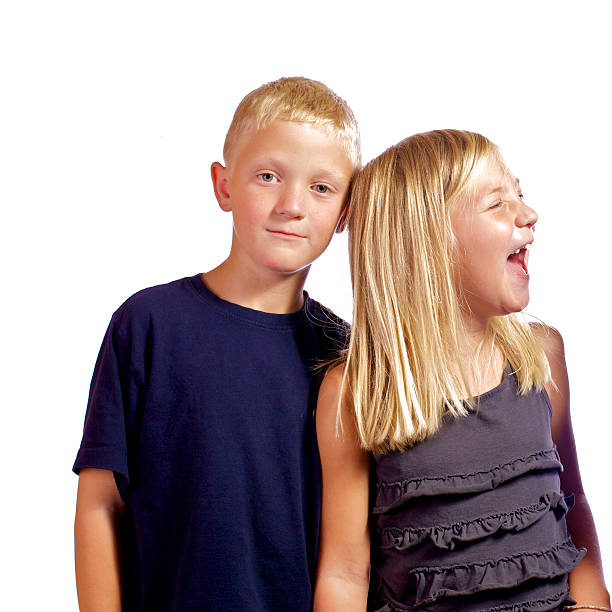 istock Brother & Sister being goofy. 155942166