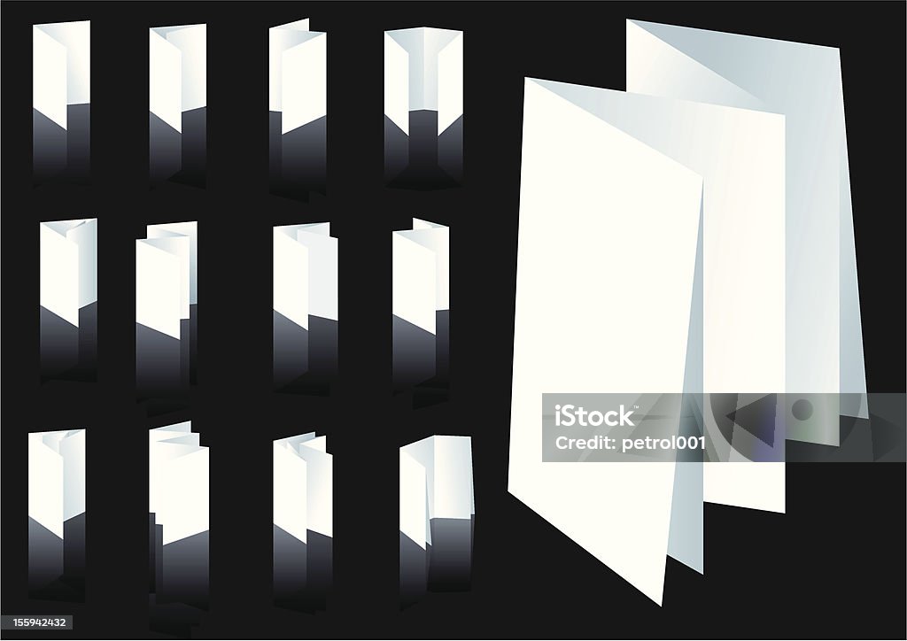 Brochure plier techniques - clipart vectoriel de Abstrait libre de droits