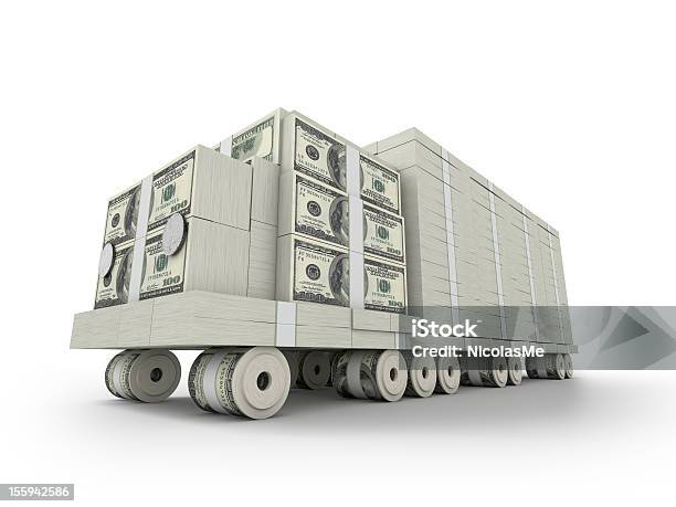 Millon Truck Stockfoto und mehr Bilder von Dollarsymbol - Dollarsymbol, Schweres Nutzfahrzeug, Währung
