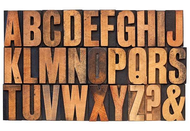 istock alphabet in letterpress wood type 155942617