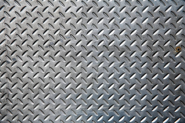 istock Seamless steel diamond plate 155943296