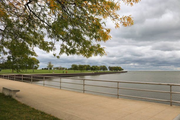 istock View of the lake from a park bench 1559480738