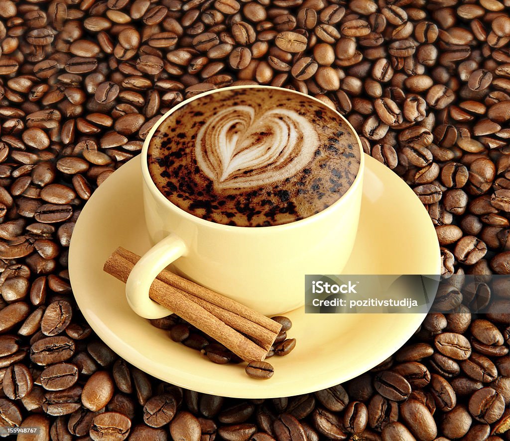 Café Latte - Foto de stock de Amarelo royalty-free