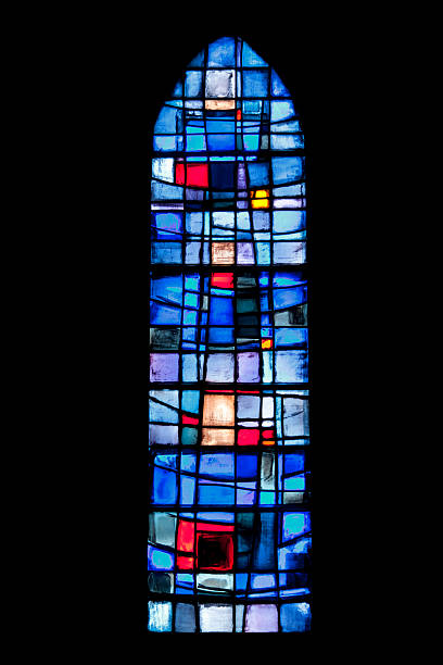 okno sainte patronille church - stained glass window church chapel zdjęcia i obrazy z banku zdjęć