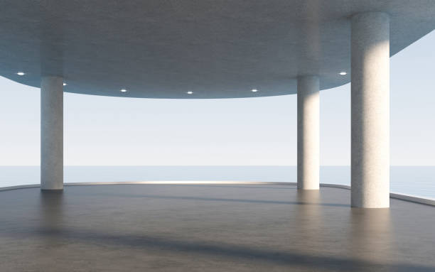 istock 3D rendering of open rooms by the seaside 1559536604