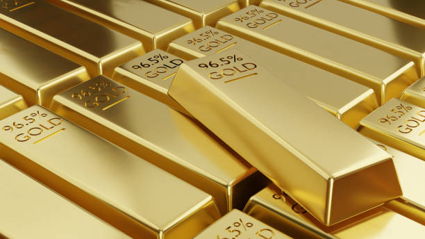 istock 3D rendering of gold bar, Financial concept 1559575268