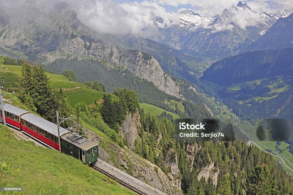 Gare de Suisse.  La Suisse. - Photo de Brouillard libre de droits