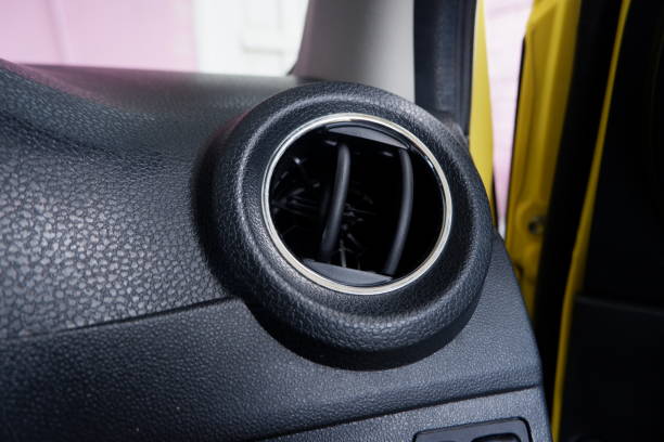 istock ventilation on the dashboard of a car with a  opened grille, functions as an air circulation system in the car 1559615471