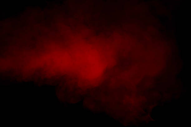 istock Orange and red steam on a black background. 1559629201
