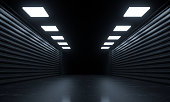 Abstract Futuristic Geometric Neon Light Background