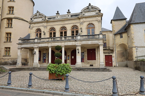 The theatre, exterior view, city of Nevers, department of Nièvre, France