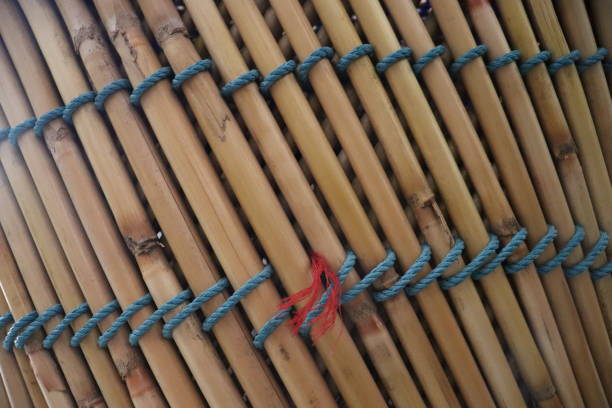 istock Texture of Rajasthani Bamboo mudda Chair 1559707618