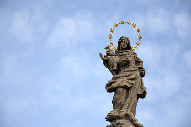 istock Virgin Mary holding baby Jesus 155971524